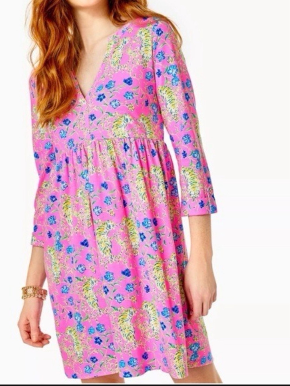 Lilly Pulitzer Loran Dress Prosecco Pink Tigress Garden - NWT!